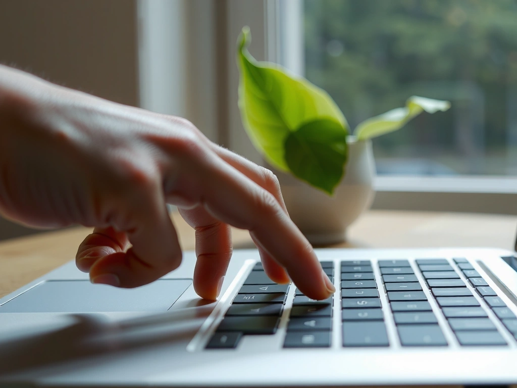 Hand drückt Abschicken-Button für Buchung